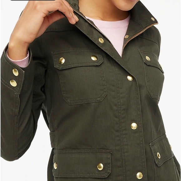 J Crew Resin-coated twill field jacket size s - Picture 9 of 10